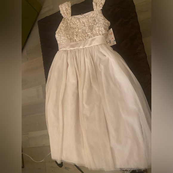 🌸NEW Girl”s Formal Dress size 14 a 16 Pink .. Super Cute! - Picture 4 of 15